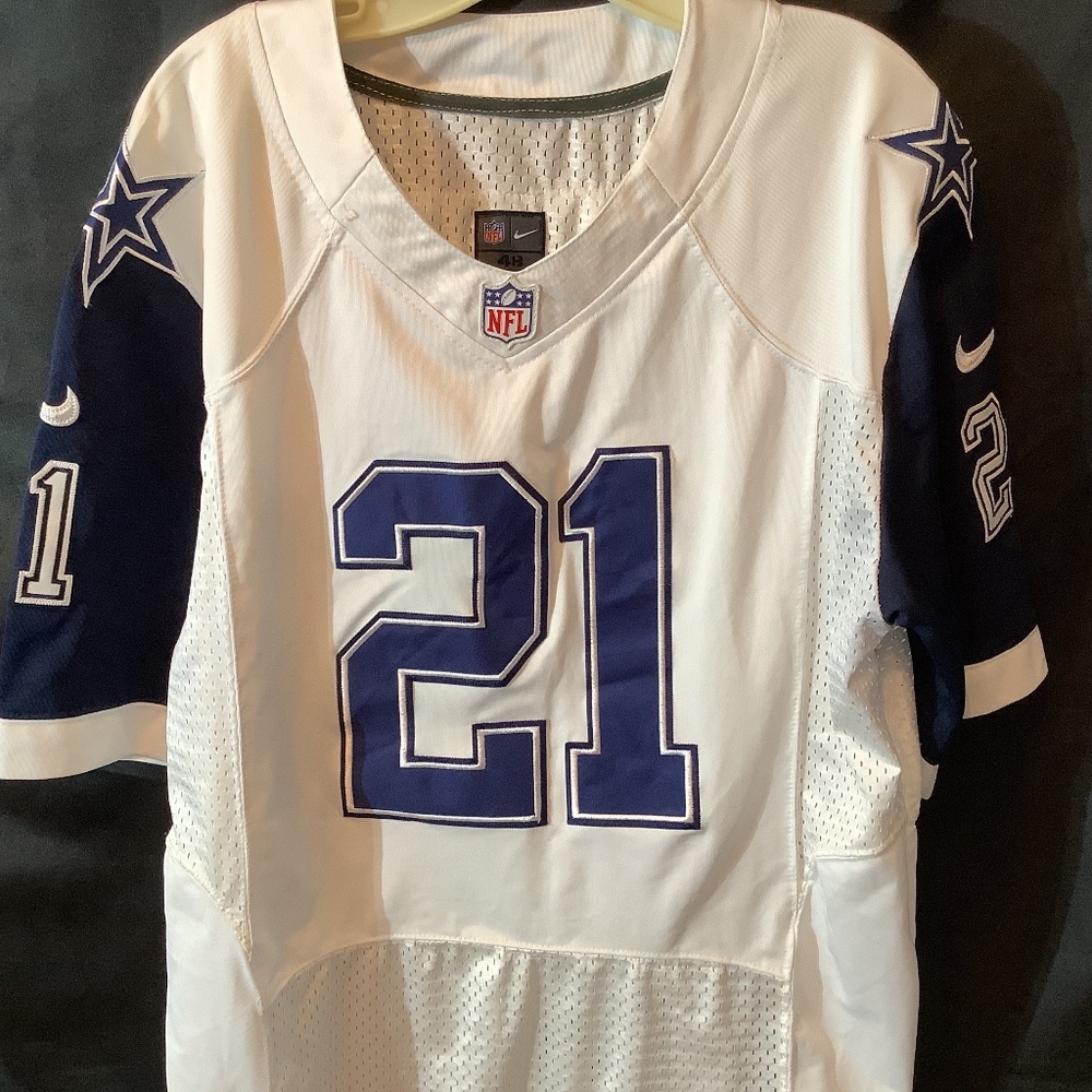 Ezekiel Elliott #21 NFL‎ Dallas Cowboys Nike white jersey